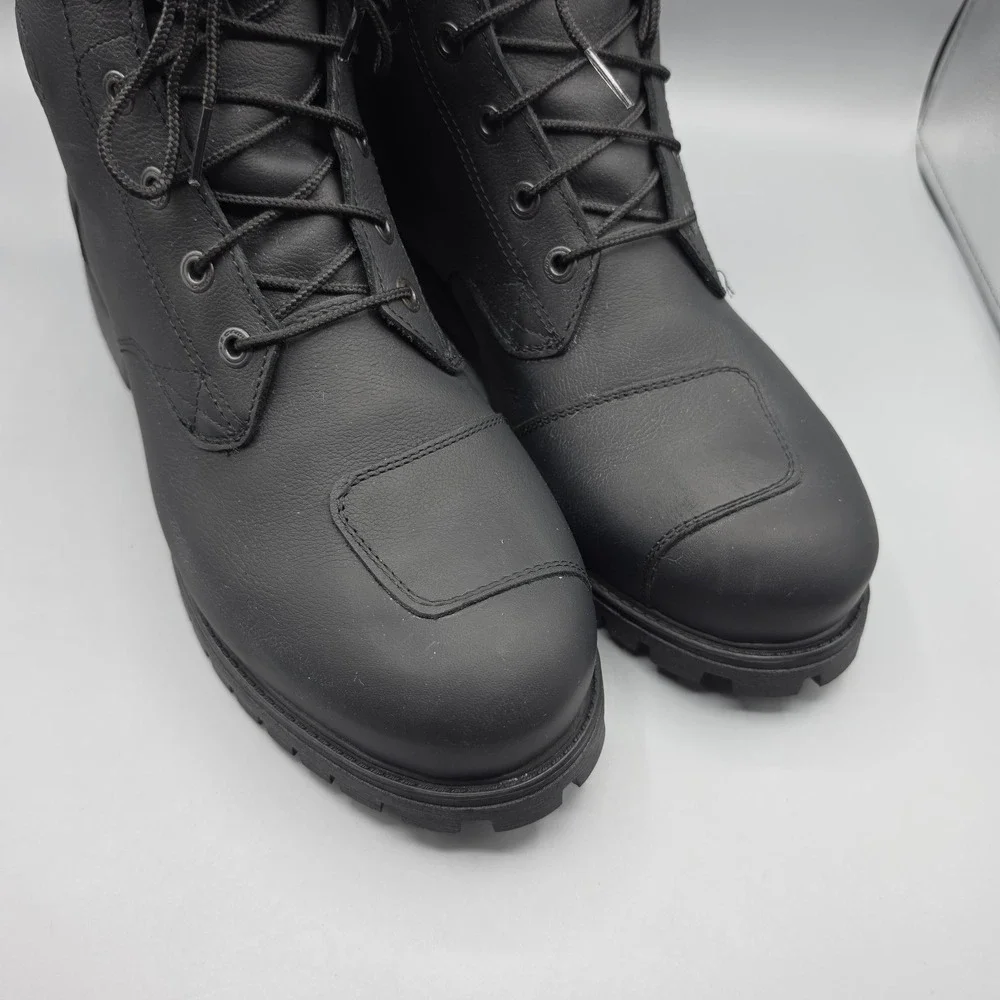 Forma Legacy Dry Motorcycle Boots Mens 47 Black Leather Waterproof Combat Zipper